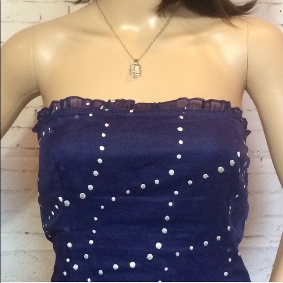 Anthro Odille Pacific Coast Strapless Dress - Picture 4 of 8